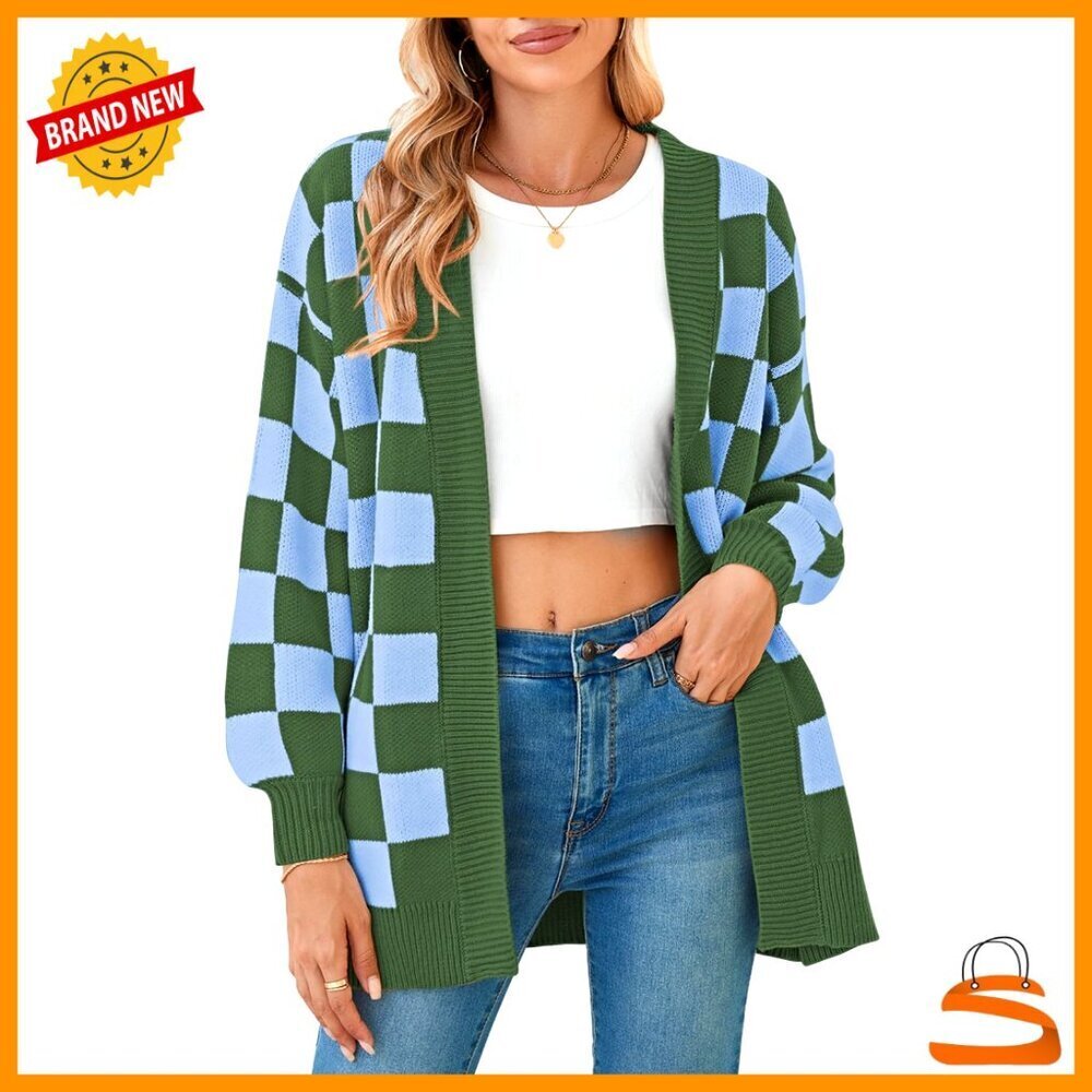 Oversized Batwing Sleeve Cardigan Ribbed Knit Open Front Chic Fall Sweater